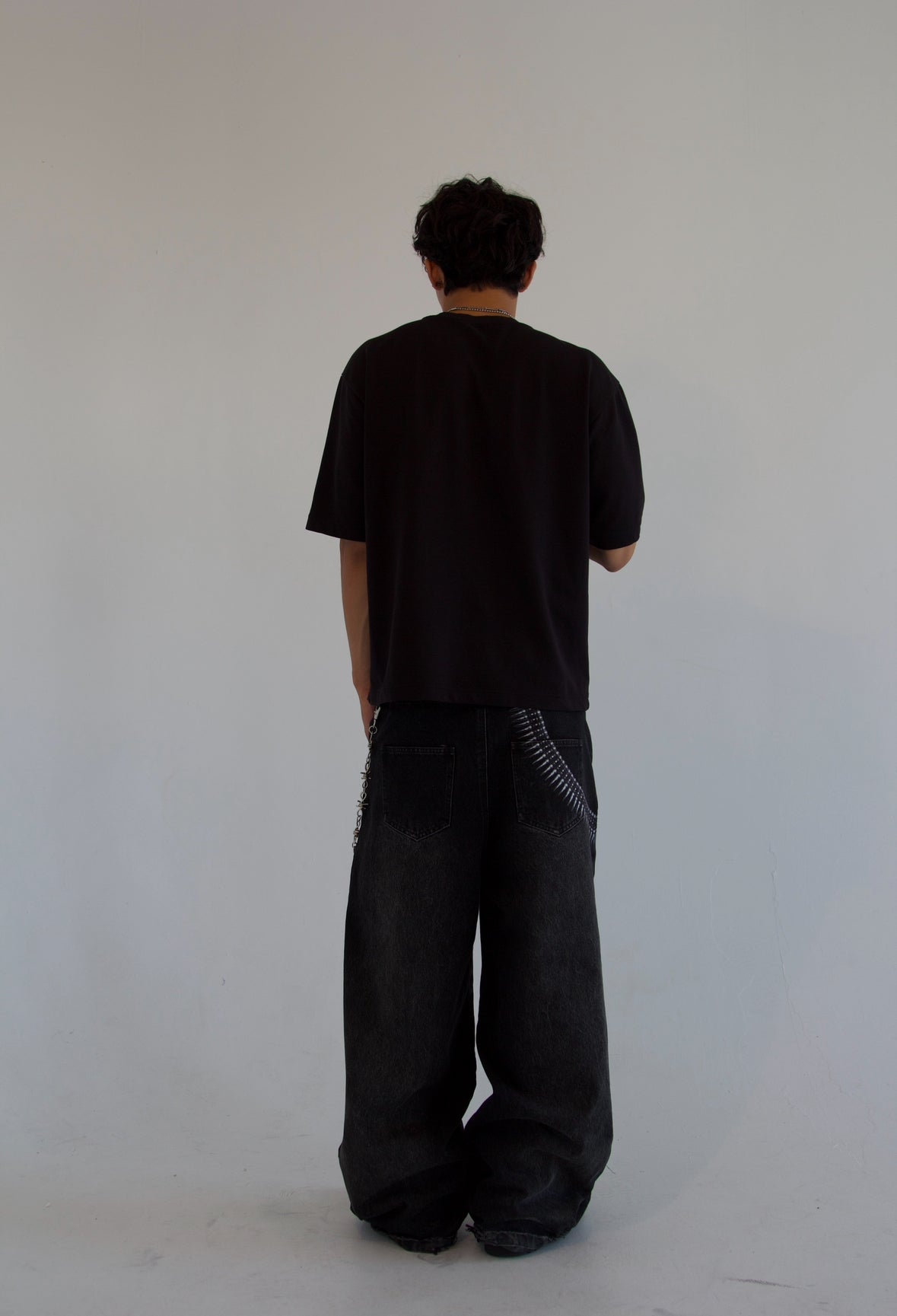 BLACK “TACTICAL” JEANS (PRE-MADE)