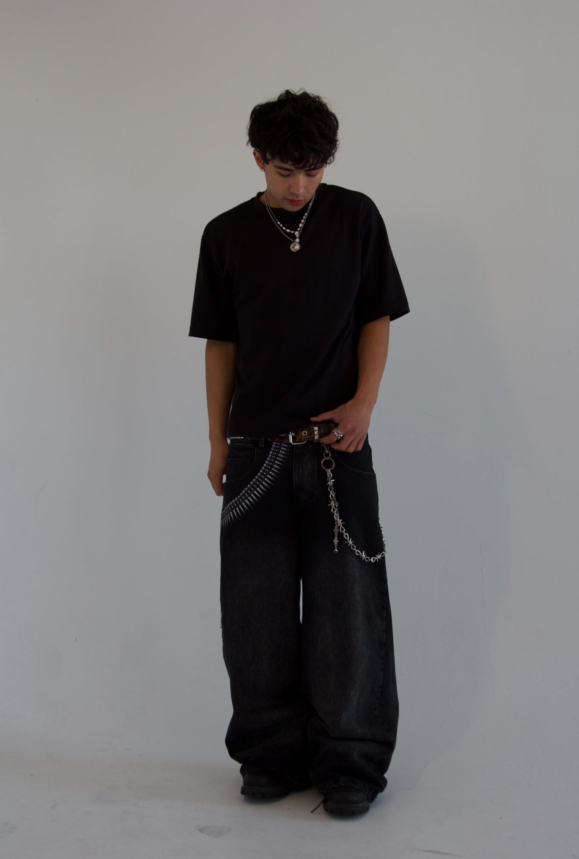 BLACK “TACTICAL” JEANS (PRE-MADE)