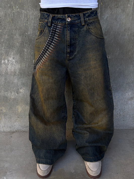 MUDWASH “TACTICAL” JEANS (PRE-MADE)
